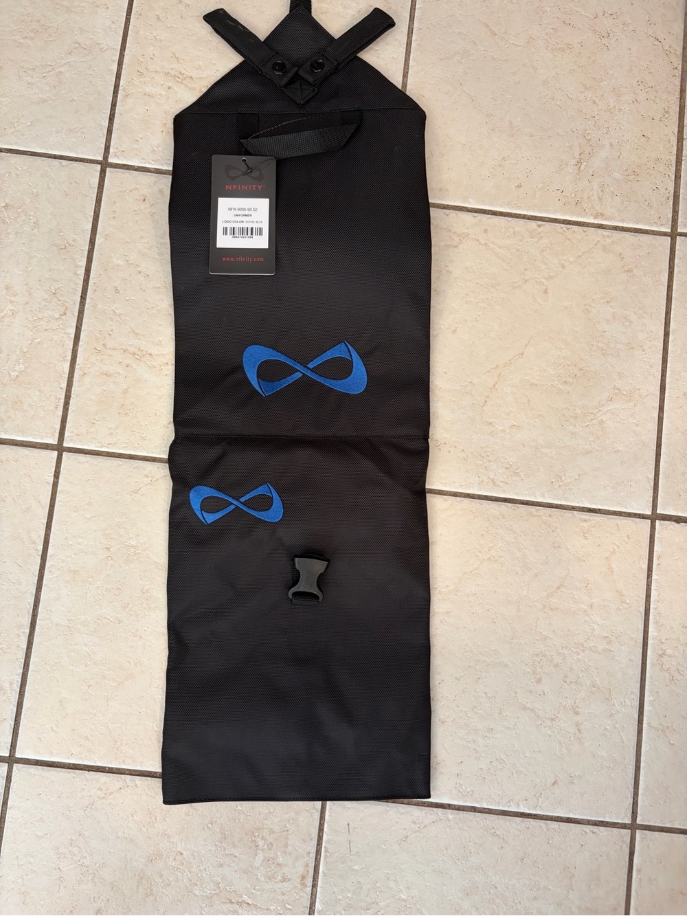 Nfinity Black Travel Uniformee with Blue Logos